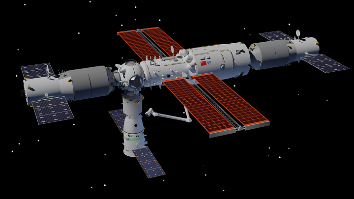 Корабль "Шэньчжоу-21" отделился от станции "Тяньгун"